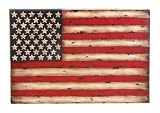 America Flag Antique Finished on Metal Wall Decor 38