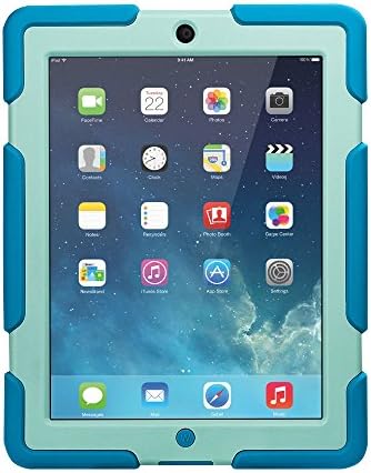 ipad 2/3/4 case,Thinking ipad case *NEW* *HOT* Super Protect[shockproof] [rainproof] [sandproof] with Built-in Screen Protector for Apple iPad 2/3/4,2015 new style for ipad 2/3/4(blue Green)