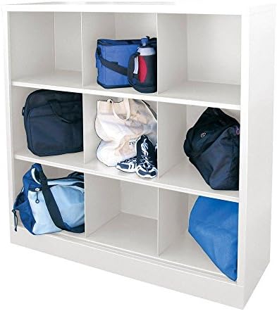 Cubby 46 in. x 52 in. White 9-Cube Organizer