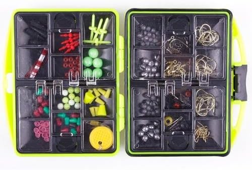 Fishing Fish Tackles Swivels Lures Baits JIG Head Hooks with Assorted Storage Box Case Tool Kit Set
