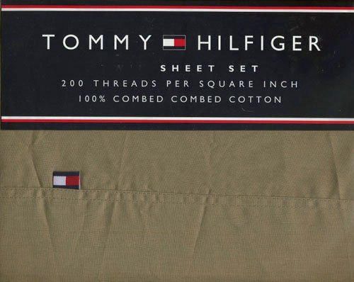 Tommy Hilfiger Ghurka Brown Full Sheet Set 100% Cotton 200 TC TH Sheets