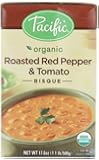 Pacific Natural Foods Organic Roasted Red Pepper And Tomato Bisque), 17.6-Ounce Boxes (Pack of 12)