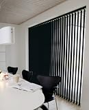 Lamellenvorhang / Vertikalanlage ~ Farbe: schwarz ~ H&Atilde;&para;he: 250 cm ~ Breite im Angebot w&Atilde;&curren;hlbar ~ ...