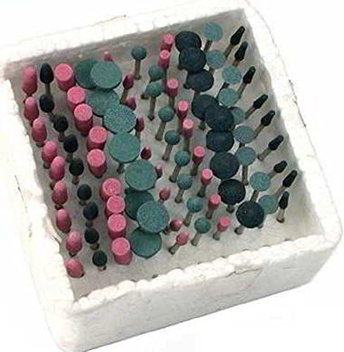 100pc Abrasive Stone Rotary Tool Grinding Wheel Set 1/8 Shank Universal 4 Dremel