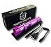 POLICE MAGNUM POCPMF-P45 25000000V Rechargeable Professional Series Self Defense Stun Gun with LED Tactical Flashlight, Purple, 6.75-Inch