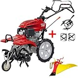 ホンダ 耕運機 サラダ FF500 ニューM型ヒッチ + イエロー培土器セット(尾輪なし)+スパイラルローター500セット