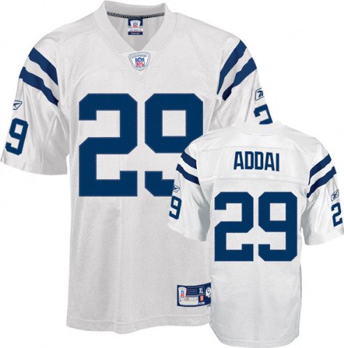 Joseph Addai White Reebok NFL Premier Indianapolis Colts Jersey - Medium