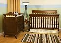 Athena Alice 4-in-1 Crib & Grace I 3 Drawers Changing Table Set (Espresso)
