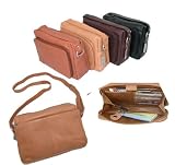 AMBER Adjustable Length Leather Handbag w/ Oganizer by Paul & Taylor