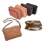 Adjustable Length Leather Handbag w/Oganizer (Brown)