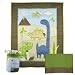 Jill McDonald Adorable Dino 4 Piece Crib Set