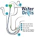 WaterDrills 10-foot Drain Snake Pressure Washer Cleaner Hair Drain Clog Remover Drain Relief with Sink Faucet Adapter