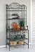 La Cafe Bakers Rack 73.75hx32.5w Patina Gray