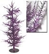 Whimsical Purple Laser Tinsel Artificial Christmas Tree 24"