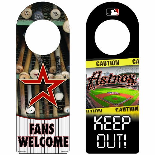 MLB Houston Astros Wood Door Hanger