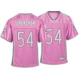 Chicago Bears BRIAN URLACHER #54 Girls NFL Pink Fashion Jersey (X-Large (16))