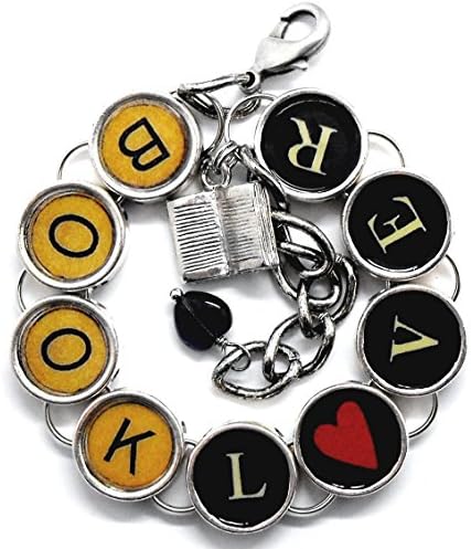 Book Lover Reading Themed Charm Bracelet