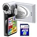SVP HDDV-2300-Silver 11MP Max 2.4-inch LCD Digital Video Camcorder with Speaker + FREE SVP 4GB SDHC Memory Card