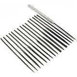 Set of 16 Needle Files & Handle Wire Wrapping File Tool