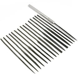 Set of 16 Needle Files & Handle Wire Wrapping File Tool