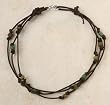 Anklet - Triple Stranded, Indonesian Tradewind Beads