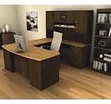 Manhattan U-shaped Computer Desk with Hutch Included