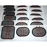 6 Sets Of 18 Pads Replacement gel pads for All Abdominal Belts