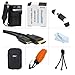 Must Have Accessory Kit For Panasonic Lumix DMC-TS5, DMC-TS5D, DMC-TS5K, DMC-TS5A, DMC-TS5S Tough Digital Camera Includes Extended Replacement (1500 maH) DMW-BCM13E Battery + Ac/Dc Travel Charger + MICRO HDMI Cable + USB Reader + Case + FLOAT STRAP +More
