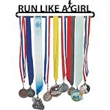 RUN LIKE A GIRL MedalART Race Medal Hanger