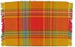 Durable Hand Woven 100% Cotton Red Plaid Placemat 12x18 Inches Set / 6