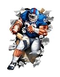 Kansas Jayhawks Wallcrasher Wall Decal - Football 2'