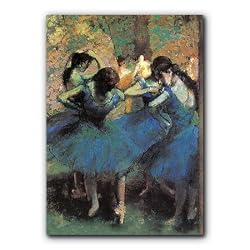 Dancers in Blue - 5" x 7" Museum Quality Greeting Card