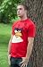 Angry Birds Jumbo Red Bird Face Graphic T Shirt