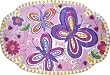 Glitterfly Butterfly Rug 39 x 58 Rug