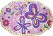 Glitterfly Butterfly Rug 39 x 58 Rug