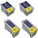 Take4Less 4-pack (2B+2C) T040 T041 T040120 T041020 Compatible Ink Cartridges for Epson Stylus CX3200 C62