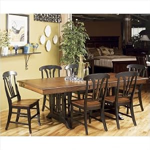 Vintage Oak Trestle Dining Table