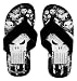 The Punisher Skull Logo DC Comics Superhero Flip Flops Sandals