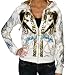 CHRISTIAN AUDIGIER Ed Hardy Womens Platinum Panther Velvet Zip Up Hooded Sweatshirt Hoodie Shirt