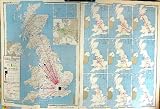Map Britain 1963 Nature Reserves Parks Telephone Trains