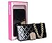 ICLOVER PU Leather Bling Card Slot Wallet Case with Magnetic Clasp and Chain Strap for iPhone 6 / 6S - Black