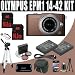 Olympus Pen E-PM1 12.3 MP CMOS Sensor Digital Camera with 14-42mm II Lens (Brown) + TWO BLS-1 Batteries + Filter Kit + Full Size Tripod + 32GB DavisMAX EPM1 HDMI Bundle