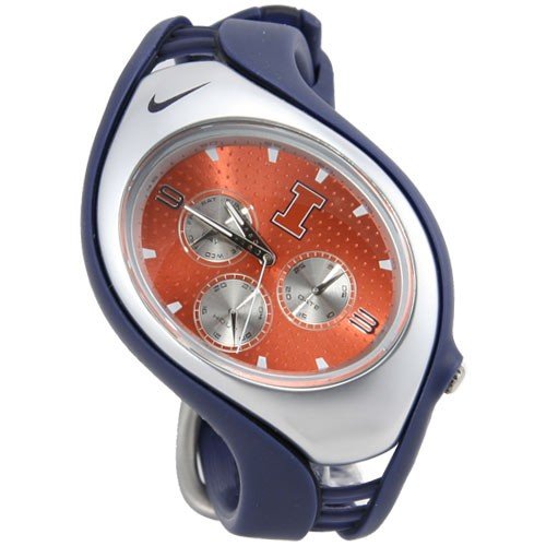 Nike Triax Swift 3i Analog NCAA University of Illinois Team Watch - College Navy/Team Orange - WD0098-428