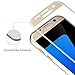 Galaxy S7 Screen Protector, JETech Tempered Glass Full Screen Screen Protector Film for Samsung Galaxy S7 (Gold)