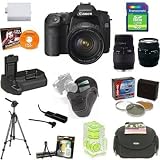 Canon EOS 50D 15.1MP Digital SLR Camera with Sigma 28-70mm f/2.8-4 DG AF Lens & Sigma 70-300mm f/4-5.6 DG Macro Telephoto Zoom Lens + Opteka Vertical Battery Grip, Filters, 4GB Memory & Complete Accessory Kit