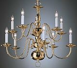 LAMPS BEAUTIFUL Colonial Lamps, Olde Georgetown Ten Light Chandelier by Kichler--Excellent Customer Service--See our Feedback