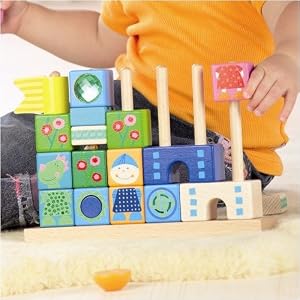 Land of Dragons Pegging Blocks by Haba