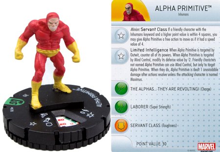 Marvel Heroclix: Guardians of the Galaxy Set Alpha Primitive #018