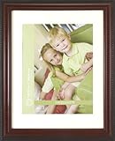 Gallery Solutions Walnut Double Matted Portrait Frame, 14 by 18-Inch Matted to 11 by 14-Inch