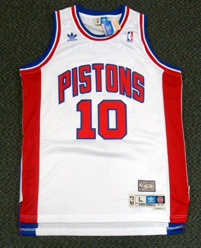 Dennis Rodman Autographed/Hand Signed Pistons Jersey PSA/DNA
